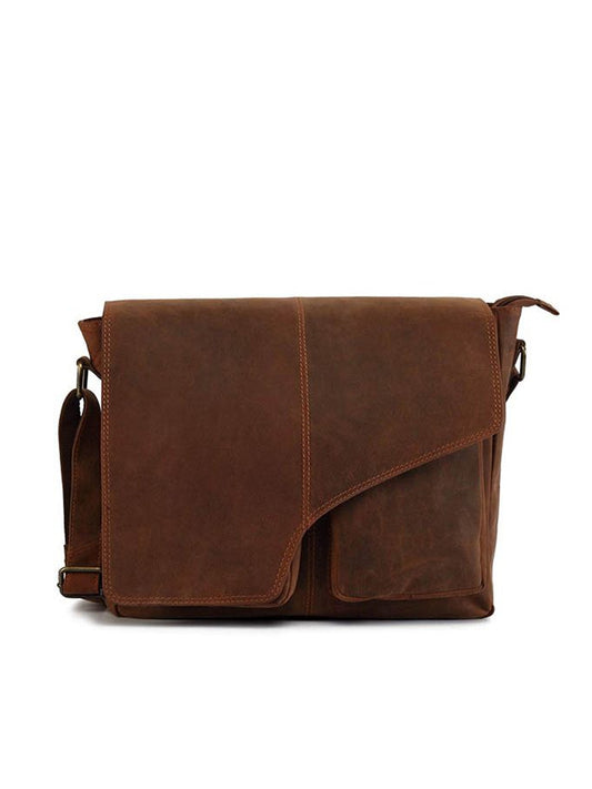 Zunash leather Tommy messenger bag