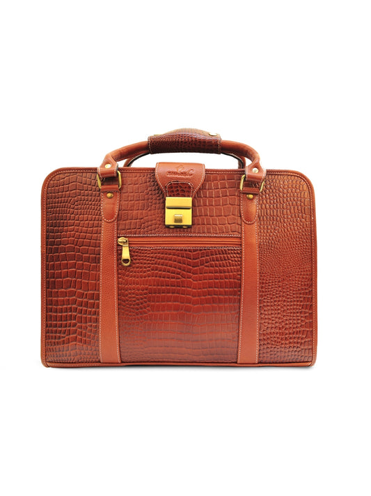 Sherlock Briefcase bag Tan