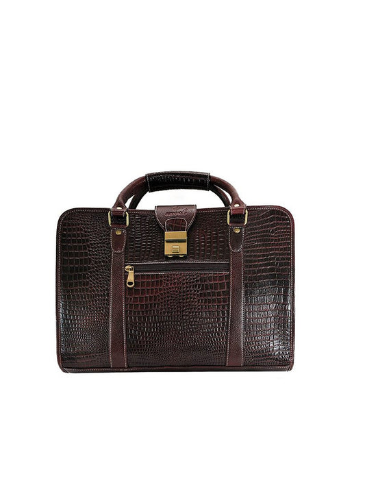 Sherlock Briefcase bag Maroon