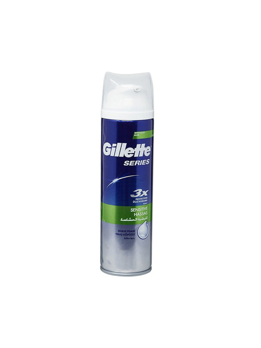 Gilette Series رغوة للبشرة الحساسة 250 مل