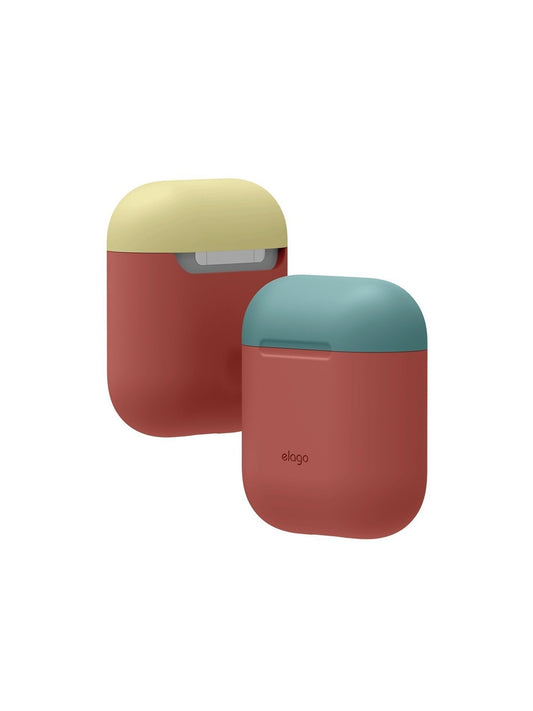 AIRPODS DUO CASE BodyItalian Rose TopCoral Blue Yellow
