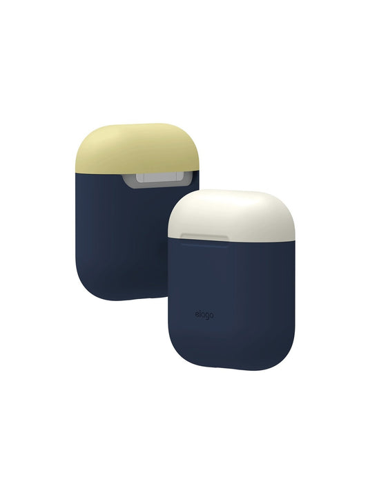 AIRPODS DUO CASE BodyJean Indigo TopClassic White Yellow