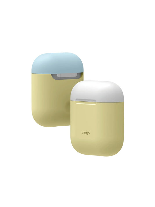 AIRPODS DUO CASE BodyYellow TopWhite Pastel Blue