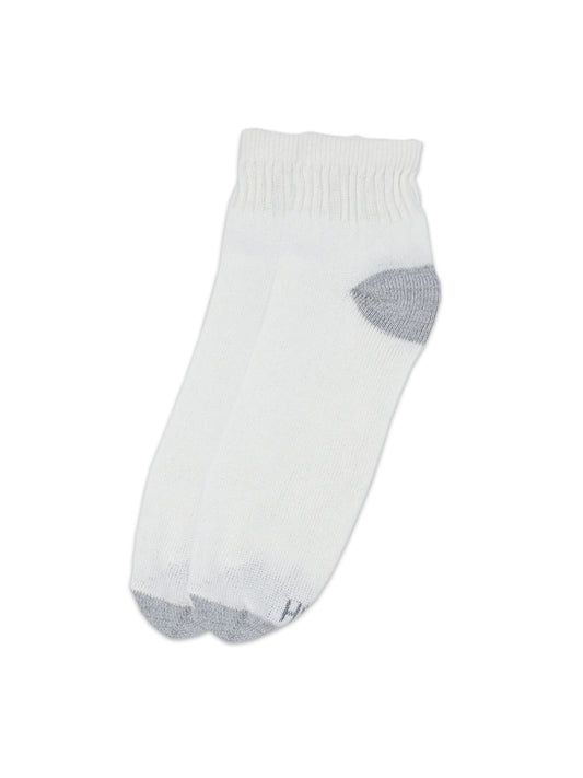 Ankle 6pc White WGrey Heel Toe