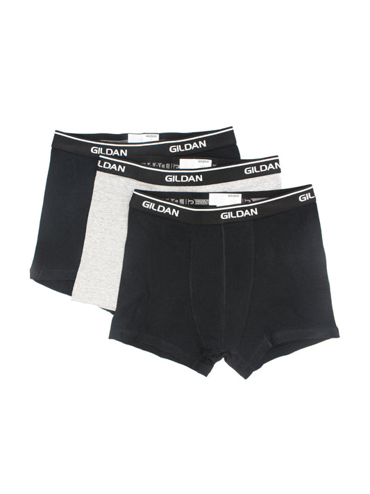 GILDAN BOXER BLACKGREY 3PC