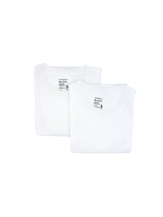 Jockey 2pc Big Man Classic Fit Crew Neck TShirt White