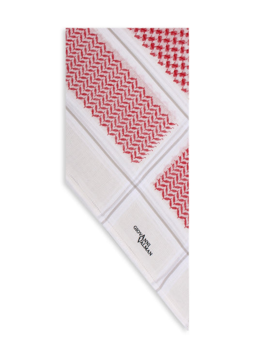 Shemagh Giovanni Valman Red/Gray Line