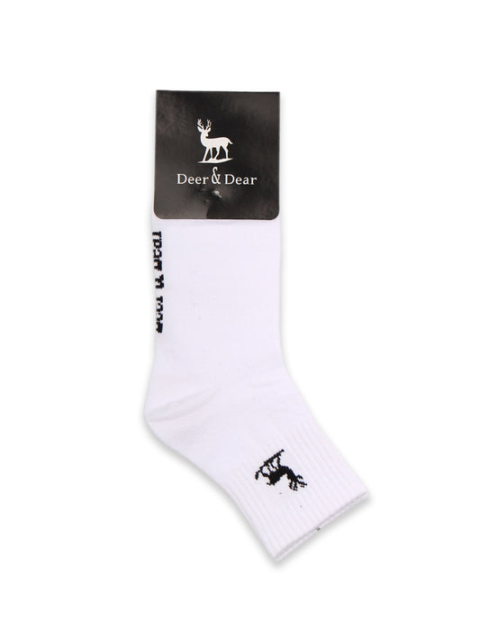 Deer  Dear Socks White