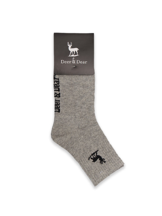 Deer  Dear Socks Gray